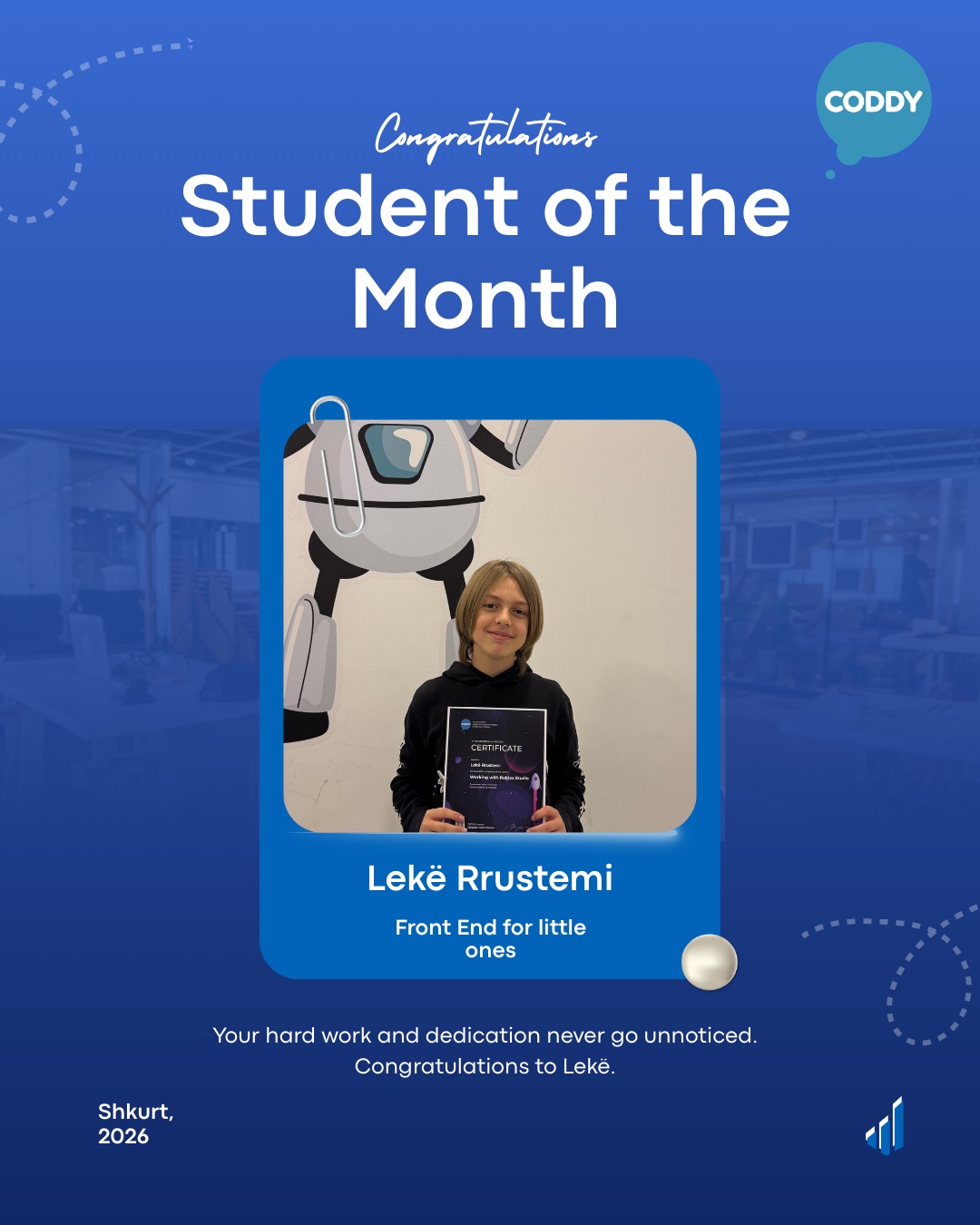 Lekë Rrustemi – Student of the Month