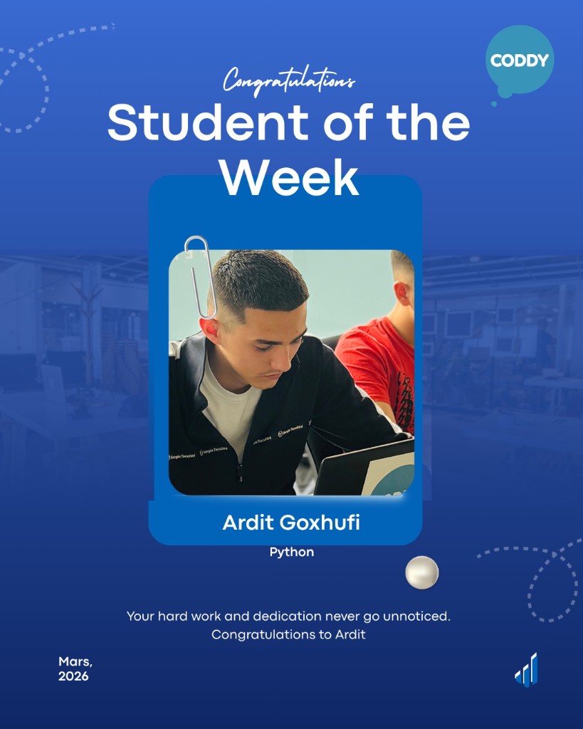Ardit Goxhufi – Student of the Week (Python)