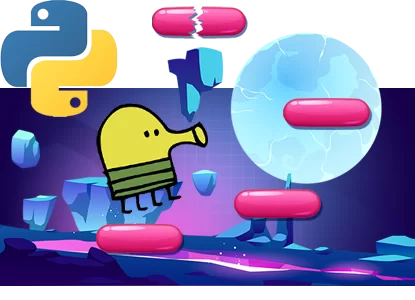 Python game development – student at laptop