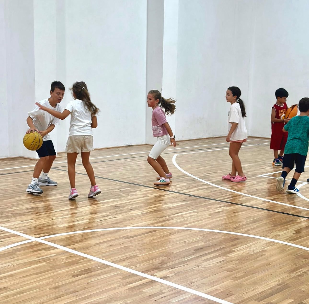 Basketball at summer camp